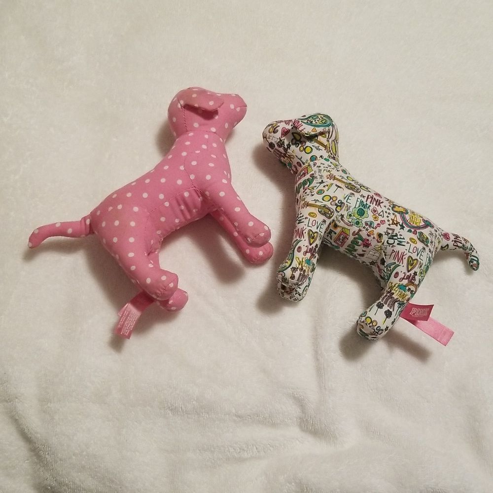Two Victoria Secret Dogs pink